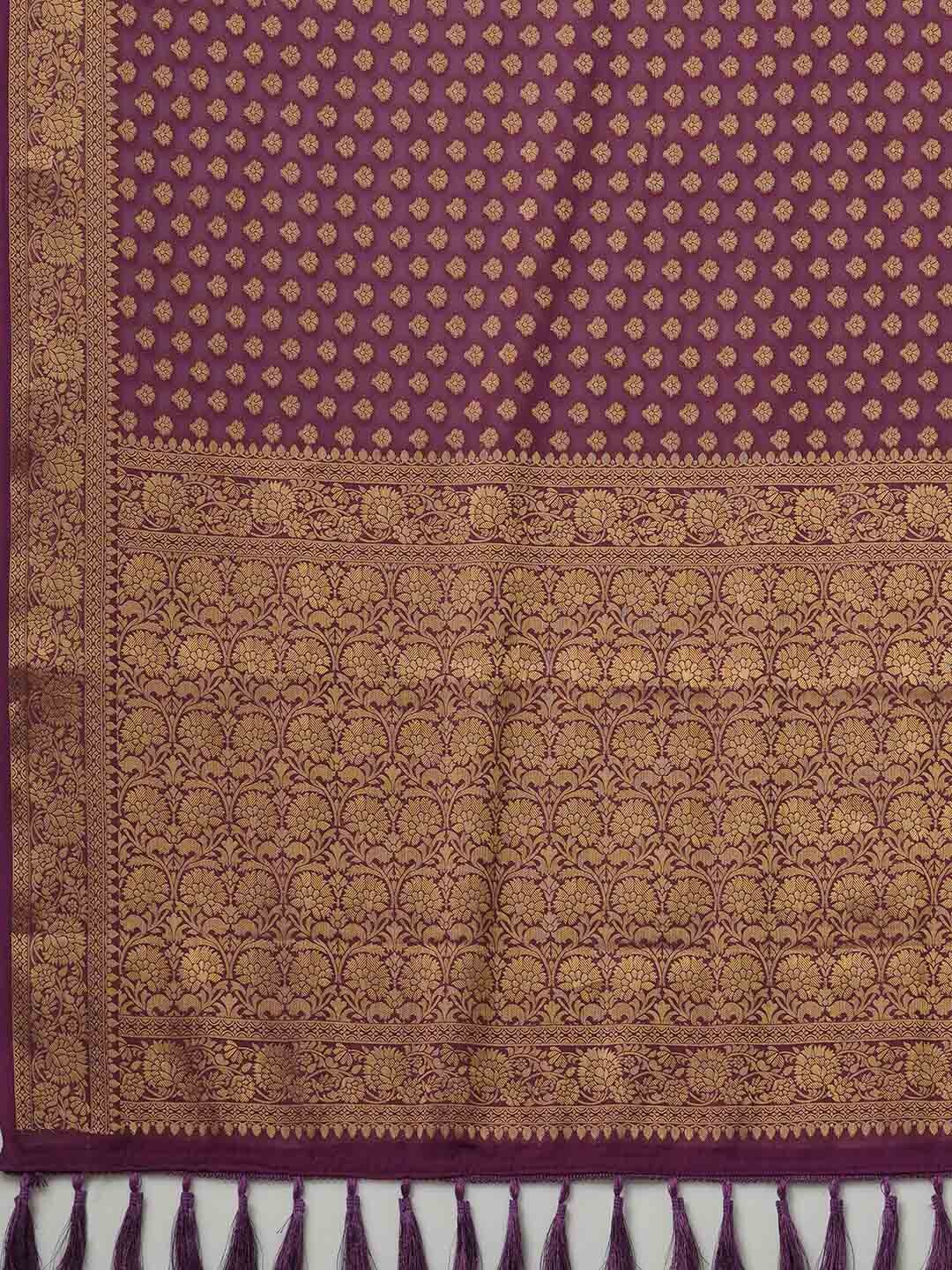 Anouk Woven Design Zari Pure Georgette Kanjeevaram Saree - Distacart