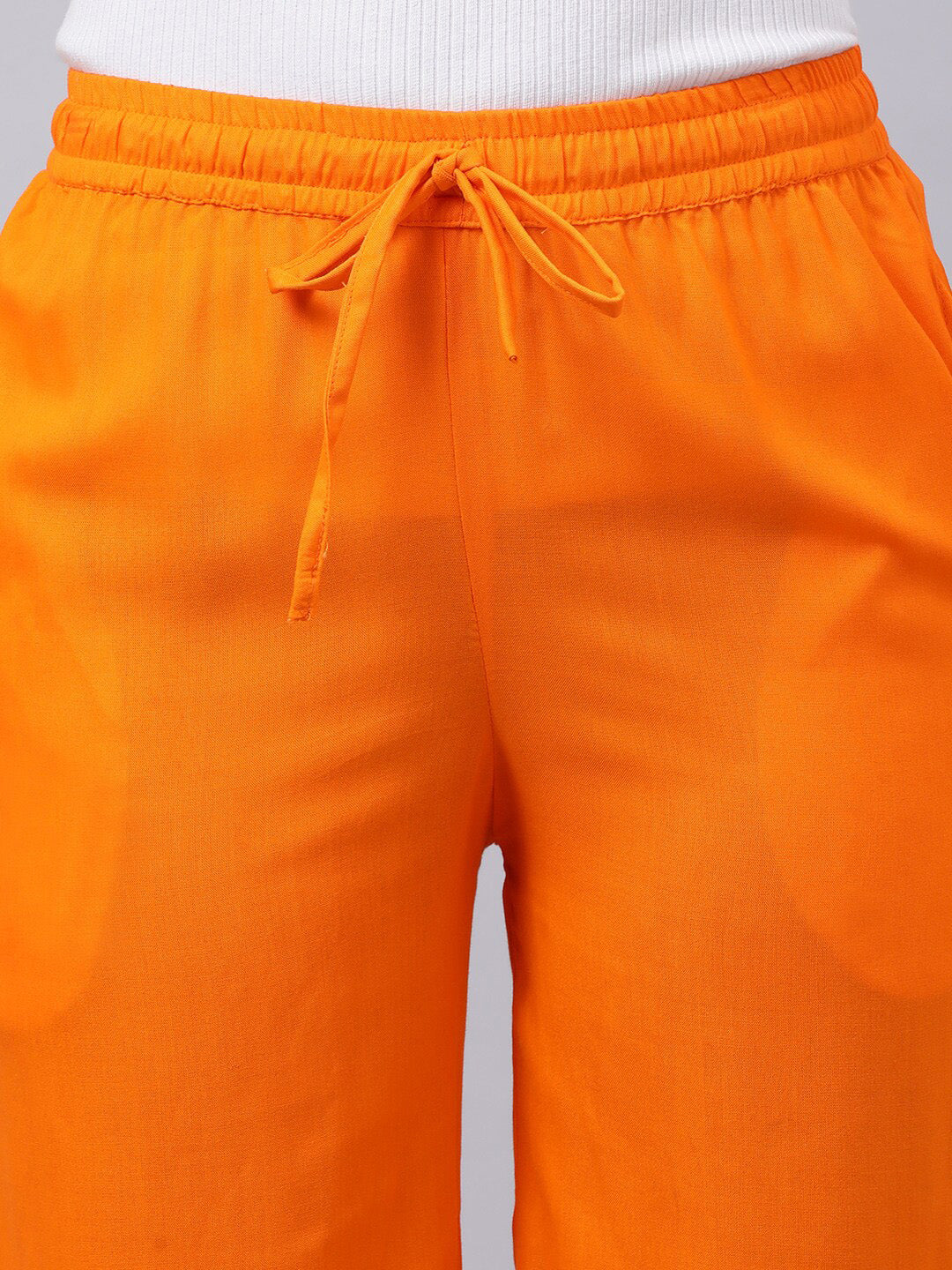 Souchii Women Orange Trousers - Distacart