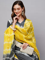 Thumbnail for Kalini Abstract Dyed Kurta with Trousers & Dupatta - Distacart