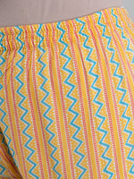 Thumbnail for Kalini Women Yellow Ethnic Motifs Printed Pure Cotton Kurta with Trousers & With Dupatta - Distacart