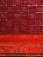 Thumbnail for Mitera Bandhani Woven Design Pure Georgette Bandhani Saree - Distacart