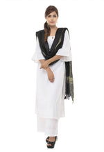 Thumbnail for Mominos Fashion Moeza Slub Cotton Black Dupatta
