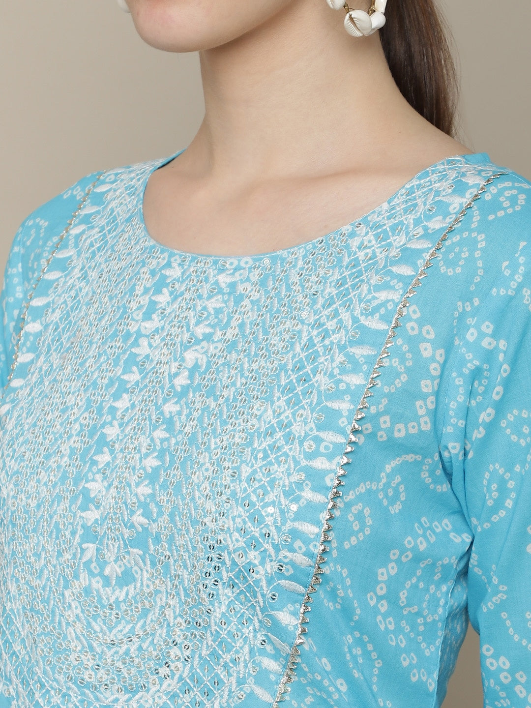 Sangria Women Bandhani Printed Kurta - Distacart