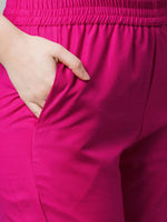 Thumbnail for Kalini Women Pink Printed Kurta with Trousers & With Dupatta - Distacart