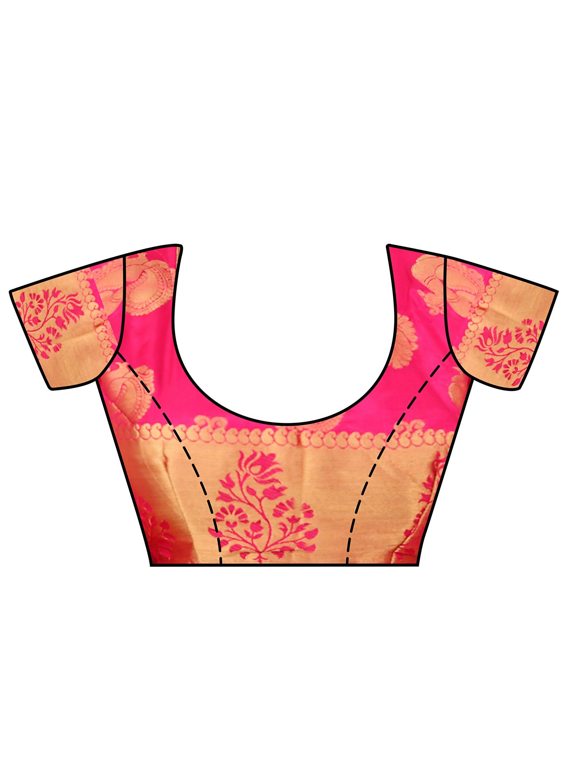 Mimosa Kanchipuram Silk Navy Blue Saree - Distacart