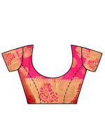 Thumbnail for Mimosa Kanchipuram Silk Navy Blue Saree - Distacart