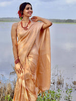 Thumbnail for Kalini Ethnic Motifs Woven Design Zari Banarasi Saree - Distacart