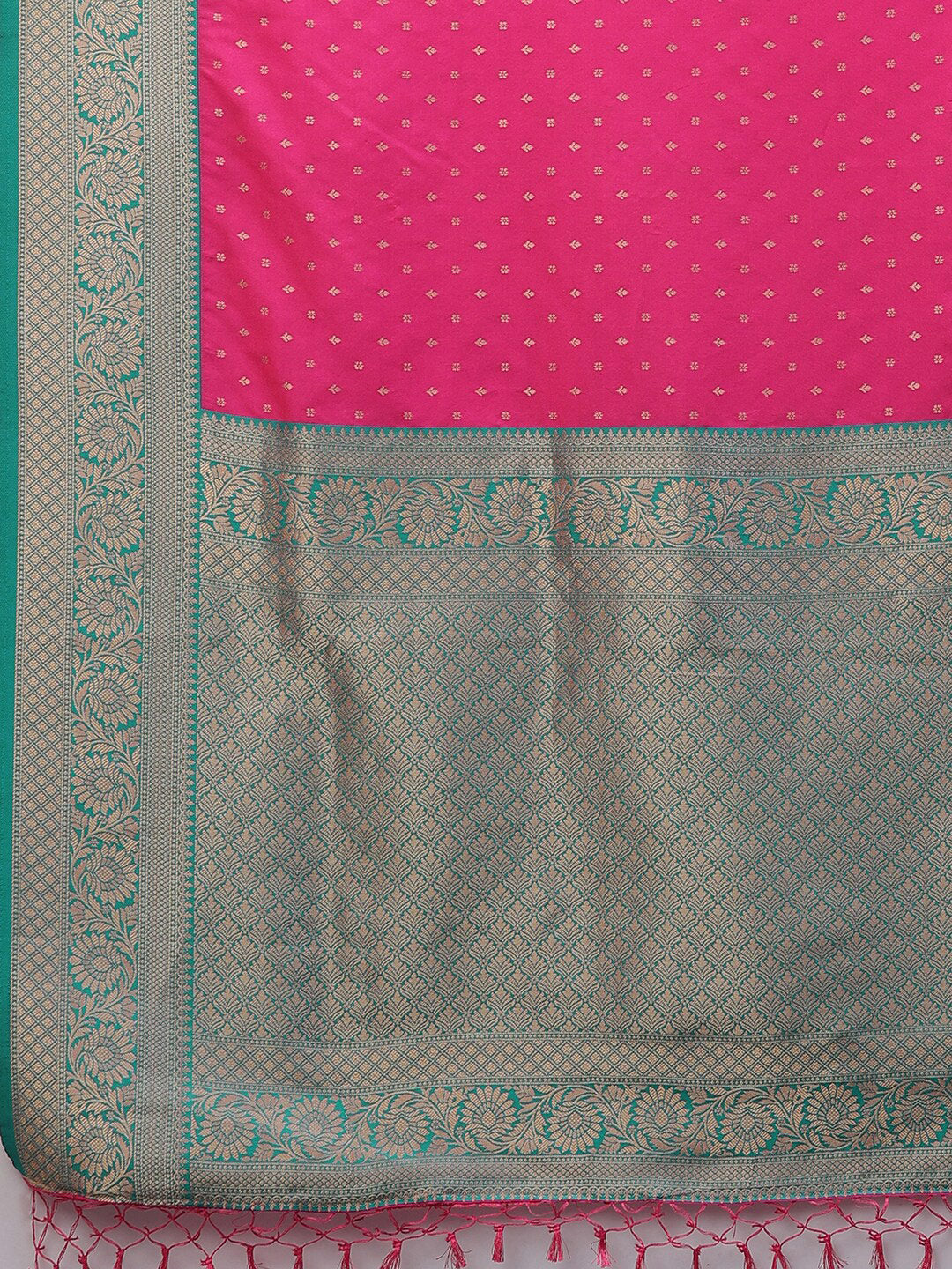 Mitera Floral Woven Design Zari Banarasi Saree - Distacart