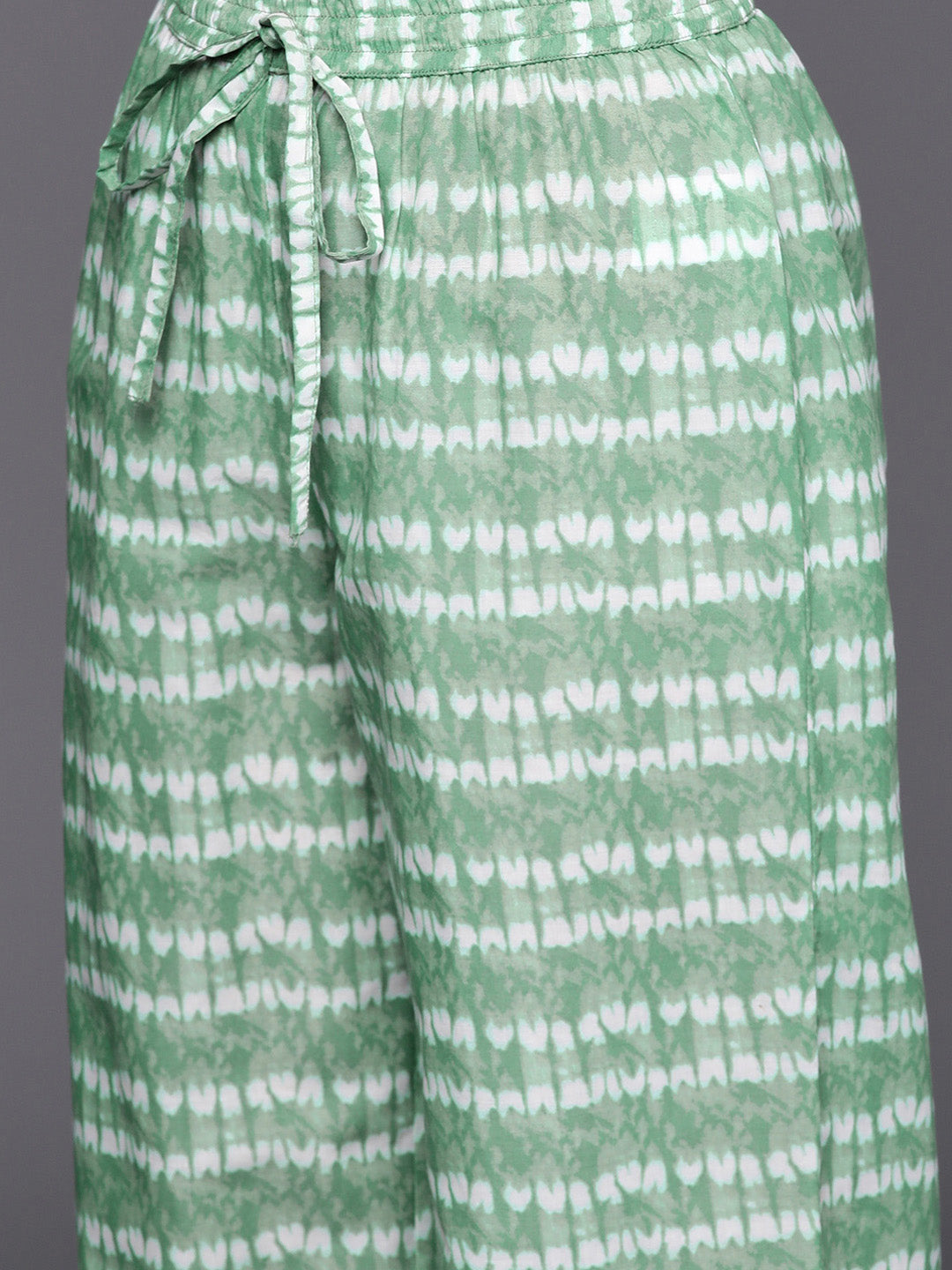 Biba Women Ethnic Motifs Printed Pure Cotton Straight Kurta with Palazzos - Distacart