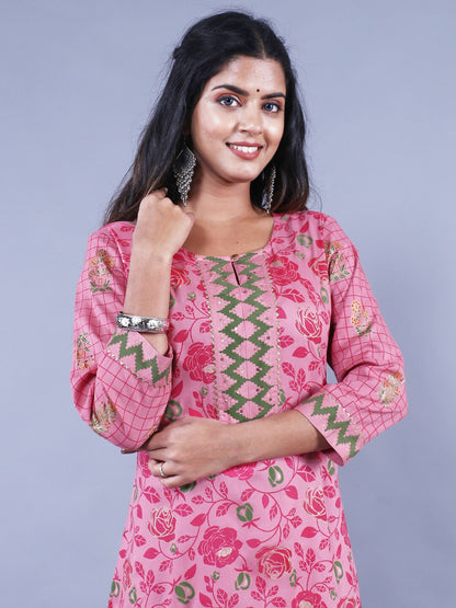 HERE&NOW Printed Straight Regular Fit Kurta - Distacart