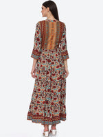 Thumbnail for Biba Women Beige Floral Printed Anarkali Kurta - Distacart