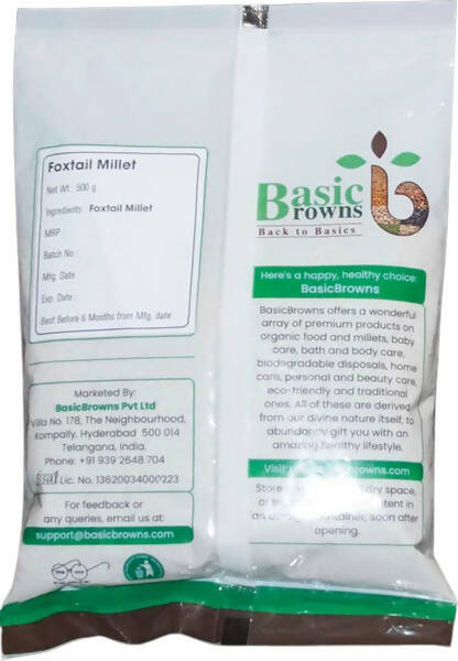 BasicBrowns Foxtail Millet - Distacart