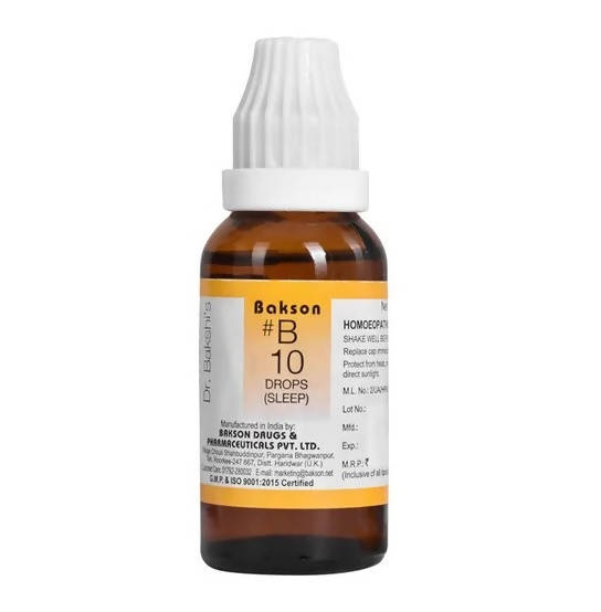 Bakson's Homeopathy B10 Drops (Sleep)