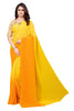 Vamika Yellow Half N Half Georgette Saree - Distacart