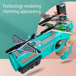 Thumbnail for Sardar Ji Ki Dukan Airplane Launcher Gun Toy For Kids, Outdoor Gun Toy Shooting Continuous Flying Launcher For Kids Multicolor, 1 Pcs) - Distacart
