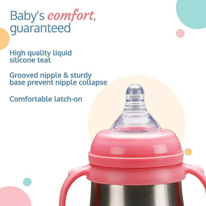 LuvLap Steel Feeding Baby Bottle - Distacart