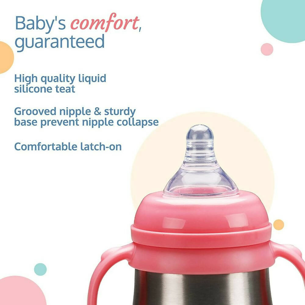 LuvLap Steel Feeding Baby Bottle - Distacart