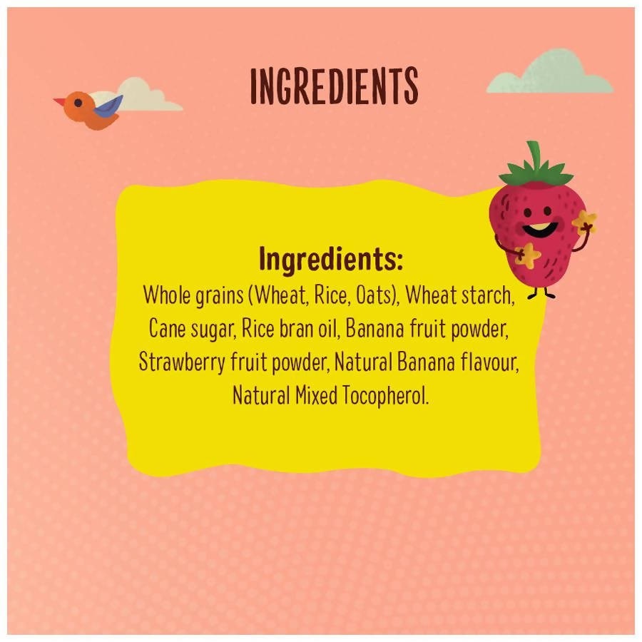 Timios Melts Banana And Strawberry Finger Food For Babies Ingredients