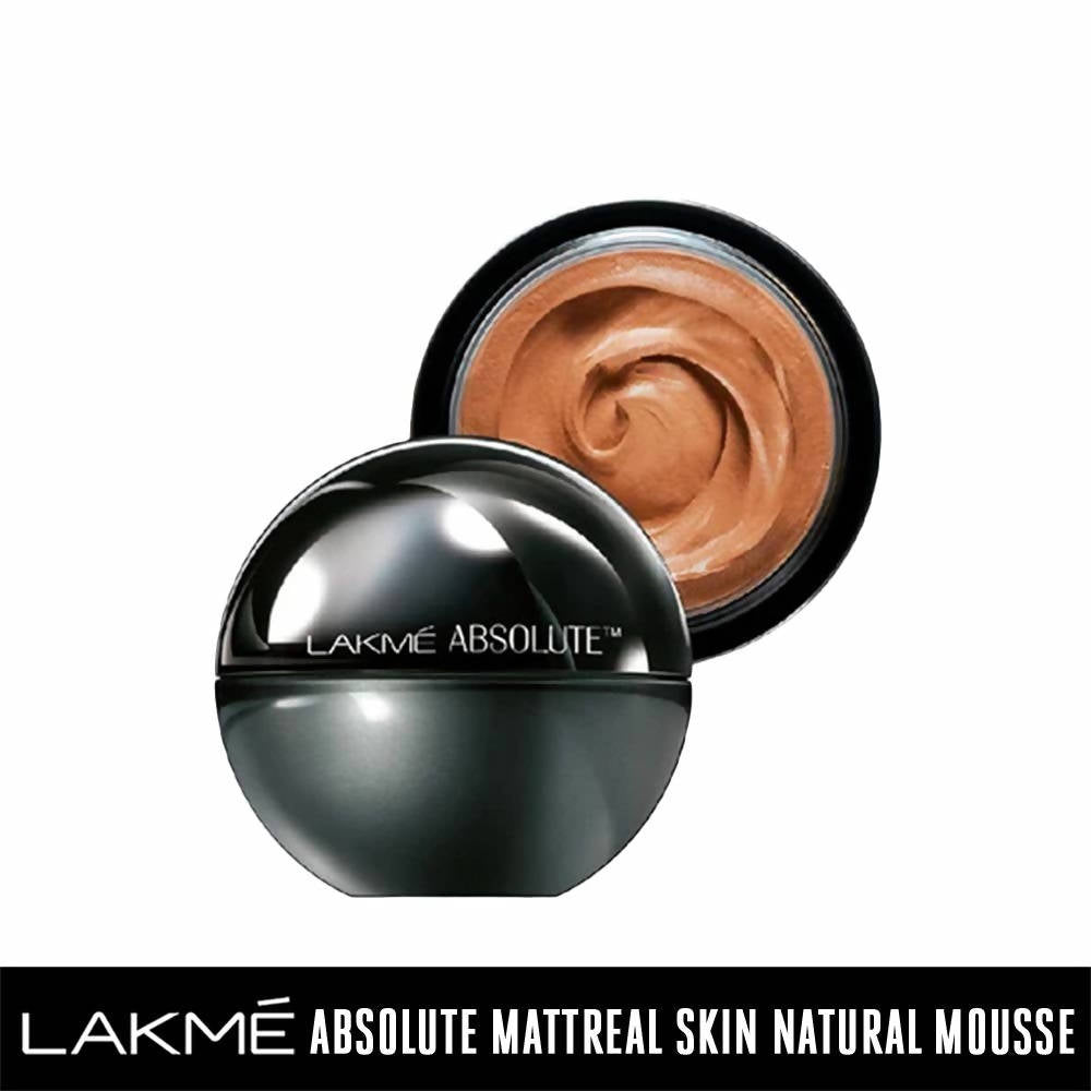 Lakme Absolute Skin Natural Mousse Mattreal Foundation - Medium Caramel - Distacart