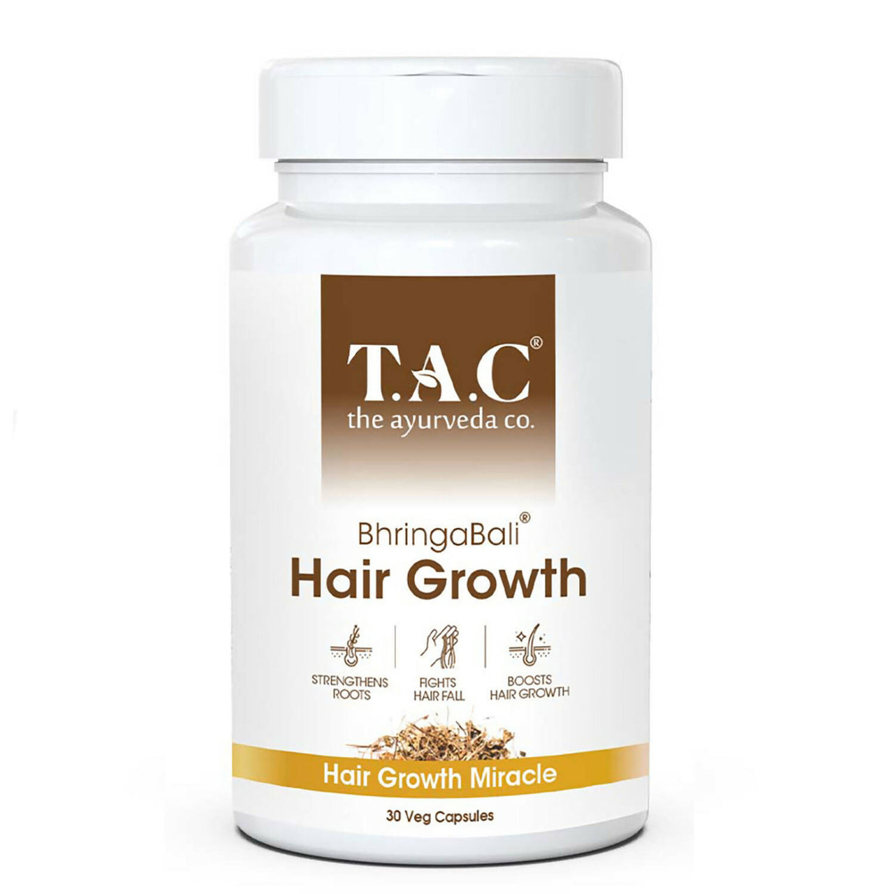 TAC - The Ayurveda Co. BhringaBali Hair Growth Veg Capsules - Distacart
