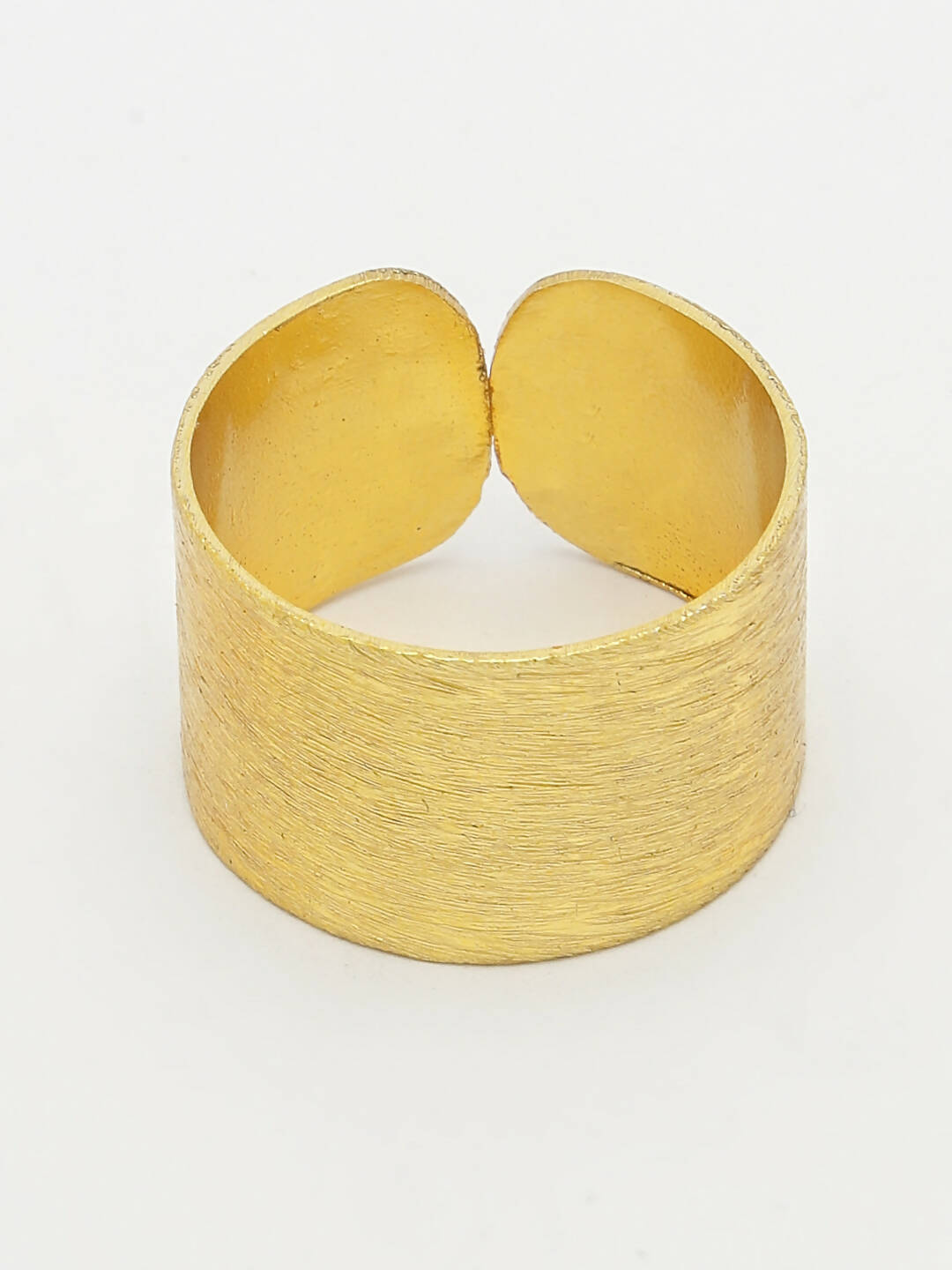 NVR Women Gold-Plated Solid Adjustable Finger Ring - Distacart