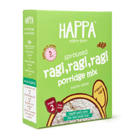 Thumbnail for Happa Organic Baby Food Sprouted Ragi Porridge Mix-Stage 2 - Distacart
