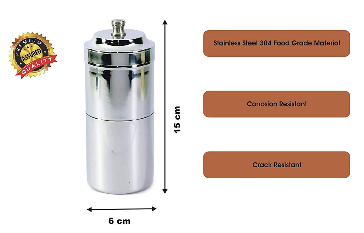 Pajaka South Indian Coffee Filter Stainless Steel Non-Electric Machine Small Size - Distacart