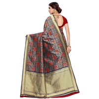 Thumbnail for Vamika Banarasi Jaquard Blue Weaving Saree (Banarasi 21)