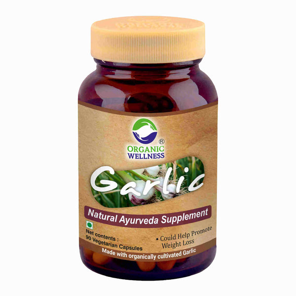 Organic Wellness Garlic Vegetarian Capsules - Distacart