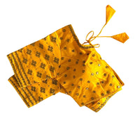 Thumbnail for Vamika Yellow Banglori Silk Embroidery Blouse - Distacart