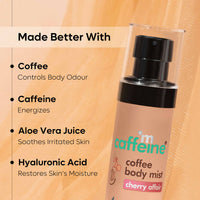 Thumbnail for mCaffeine Cherry Affair Energizing Coffee Body Mist - Distacart