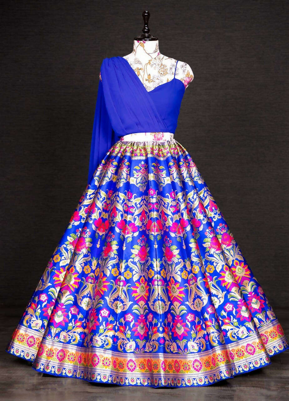 banarasi silk lehenga blouse