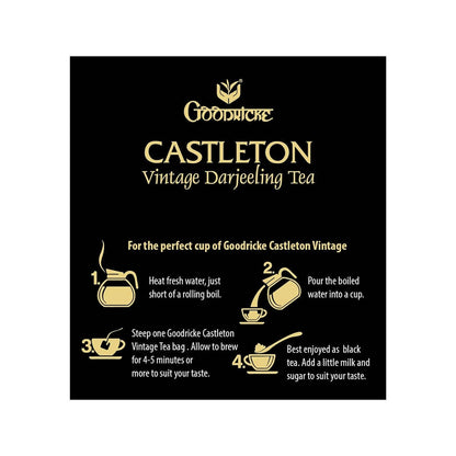 Goodricke Castleton Vintage Darjeeling Tea Bags - Distacart