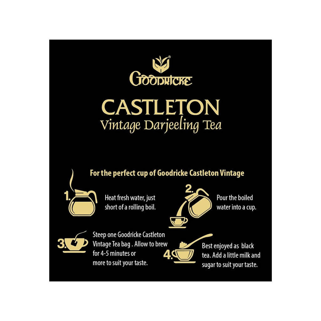 Goodricke Castleton Vintage Darjeeling Tea Bags - Distacart