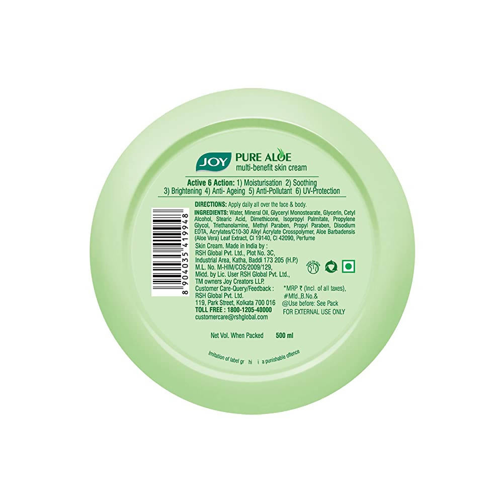 Joy Pure Aloe Multi Benefit Skin Cream - Distacart