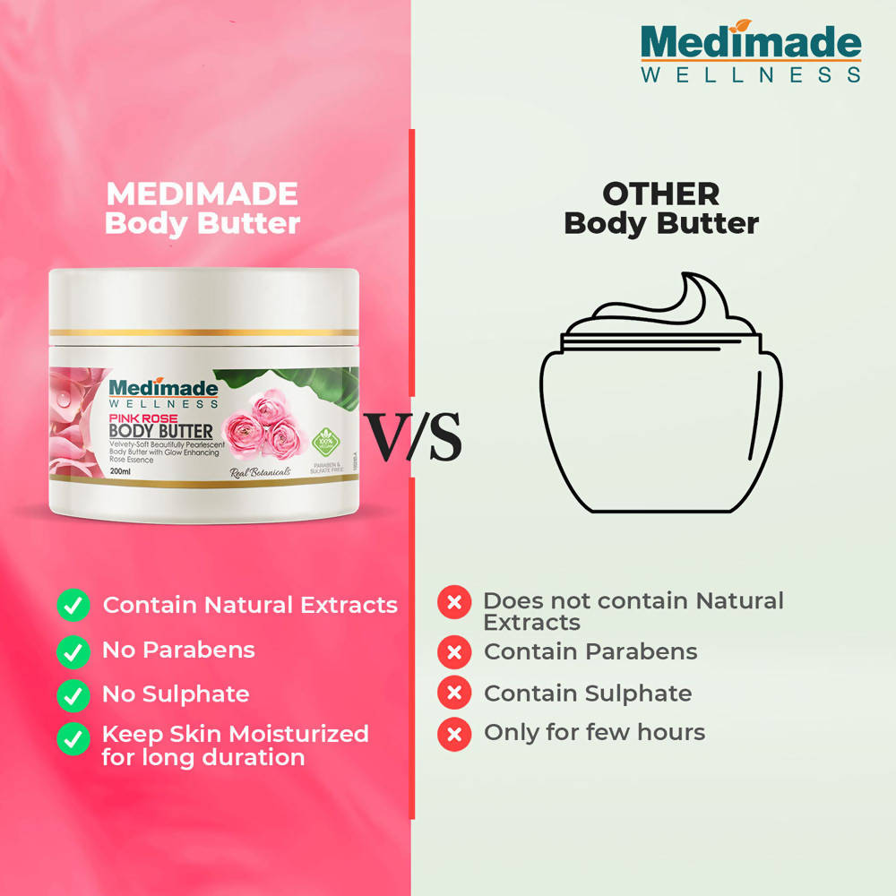 Medimade Wellness Pink Rose Body Butter - Distacart