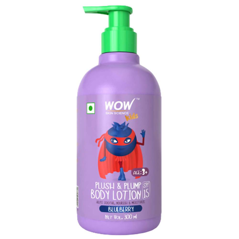 Wow Skin Science Kids Plush & Plump Body Lotion - Blueberry - Distacart