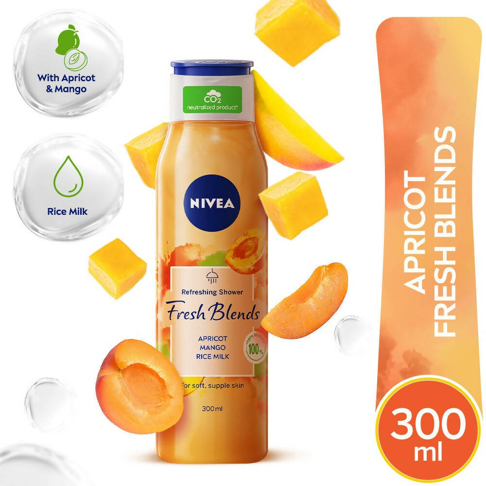 Nivea Fresh Blends Apricot Mango Rice Milk Body Wash - Distacart