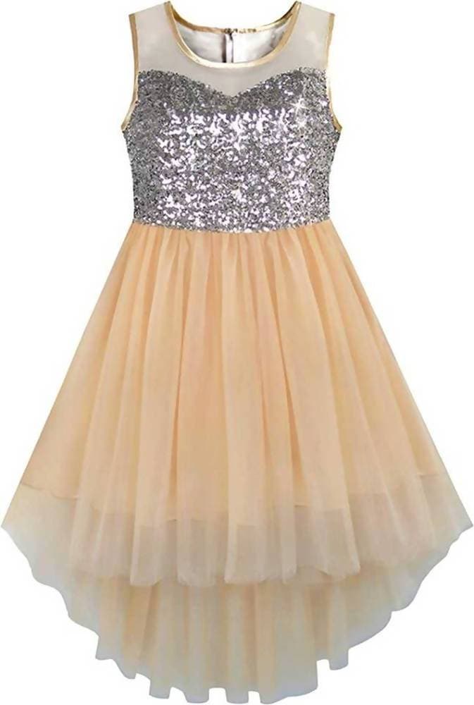 Asmaani Baby Girl's Satin Midi Length Frock (AS-DRESS_22121) - Distacart