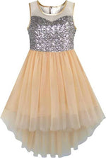 Thumbnail for Asmaani Baby Girl's Satin Midi Length Frock (AS-DRESS_22121) - Distacart