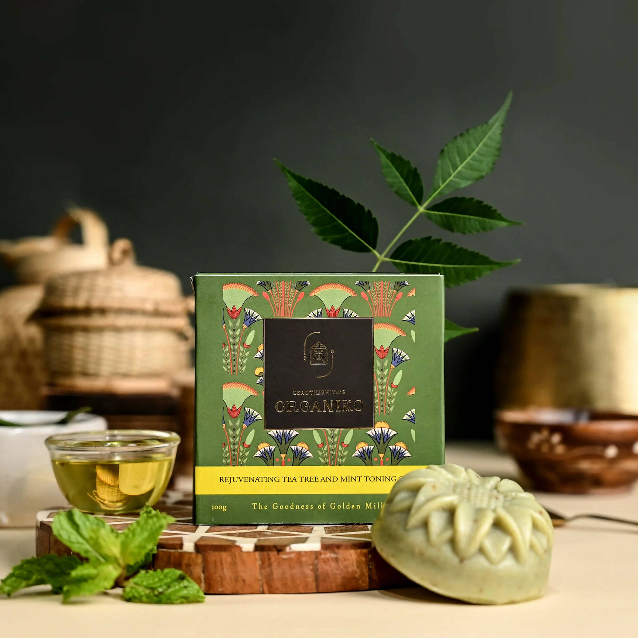 Organiko Rejuvenating Tea Tree and Mint Toning Soap - Distacart