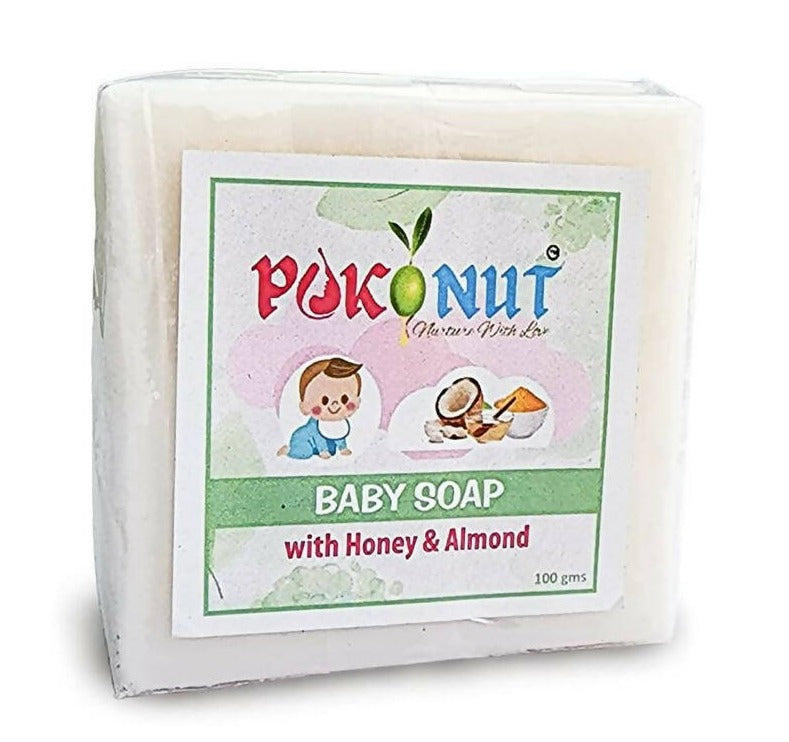 Pokonut Baby Soap With Honey &amp; Almond - Distacart