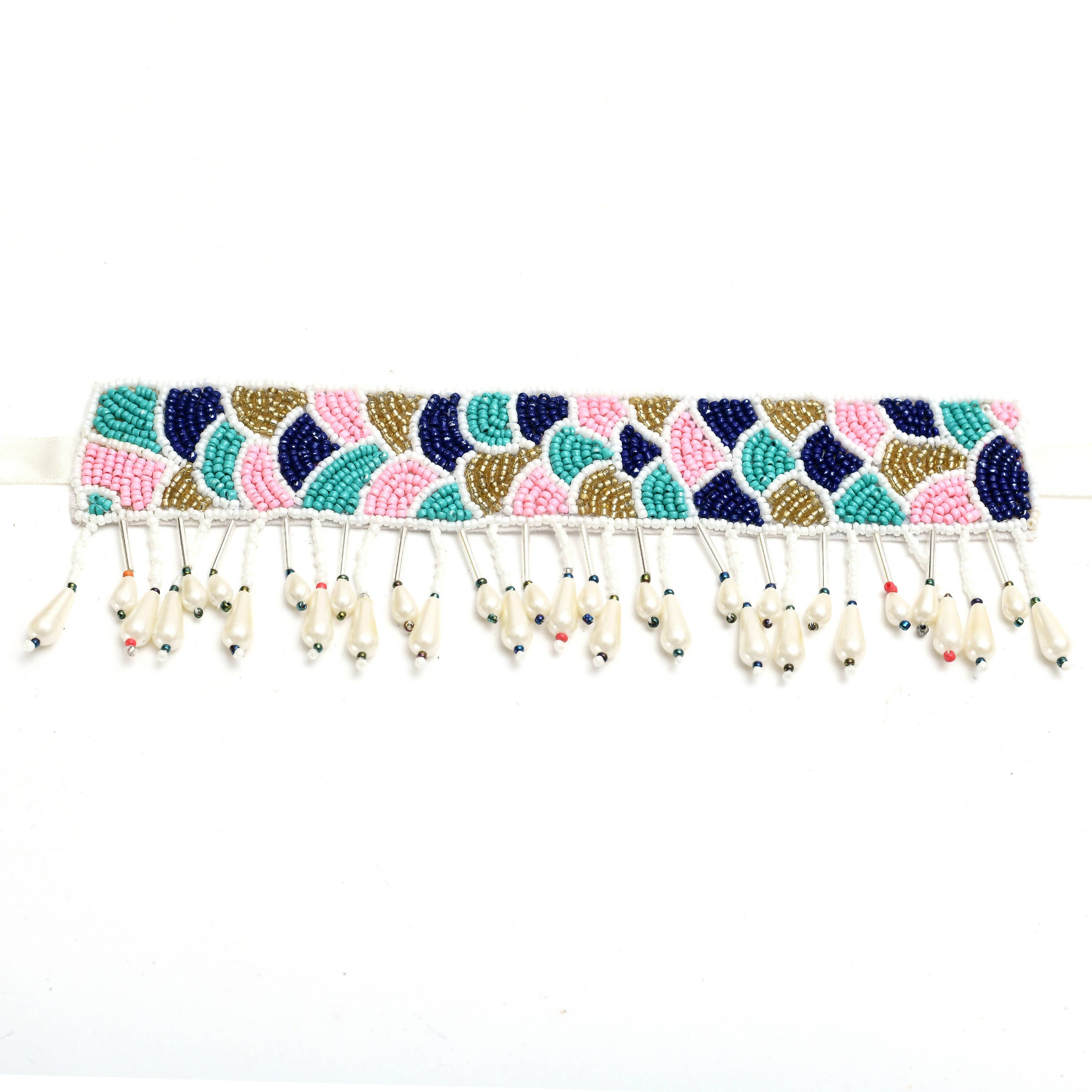 Mominos Fashion Johar Kamal Handicraft Multi Pearls Necklace with Earrings For Women - Distacart