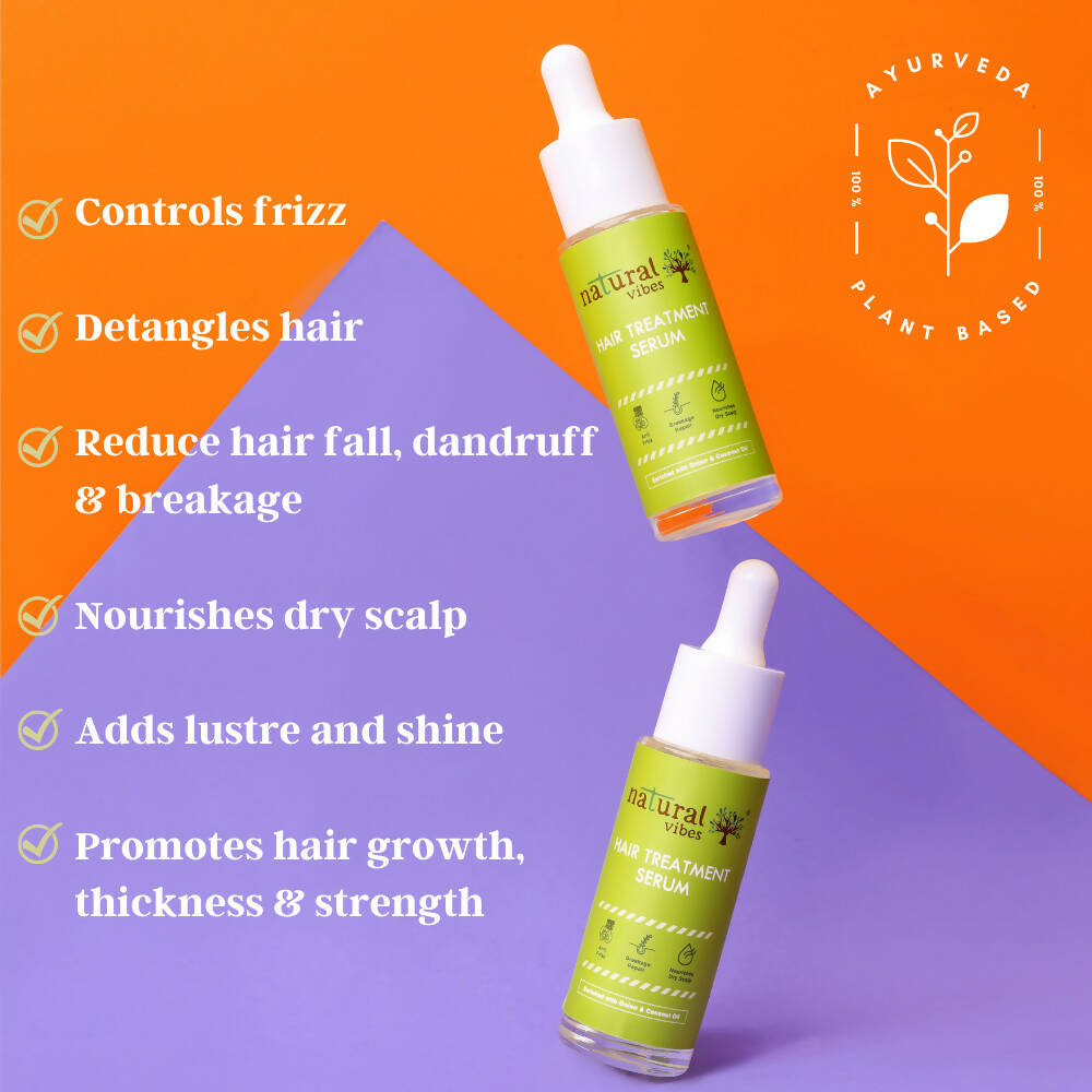 Natural Vibes Hair Treatment Serum & Conditioning Mask Combo - Distacart