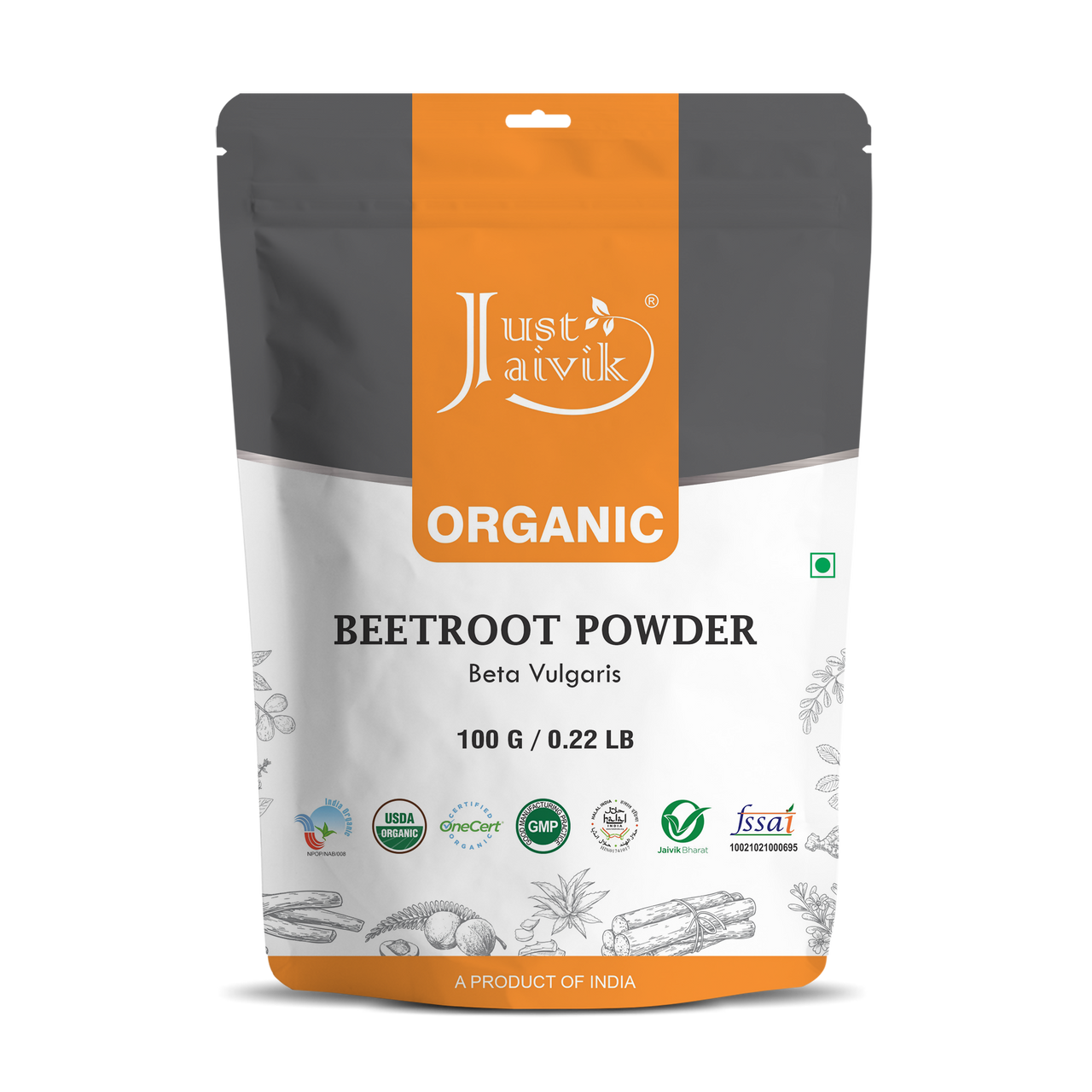 Just Jaivik Organic Beetroot Powder - Distacart
