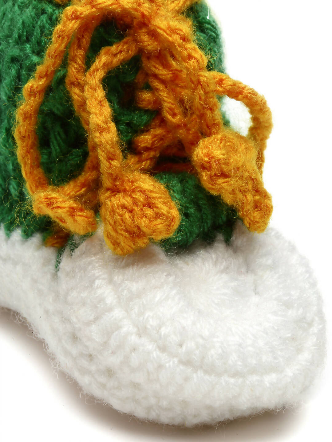Chutput Kids Woollen Hand Knitted Cassual Detailed Booties - Green - Distacart
