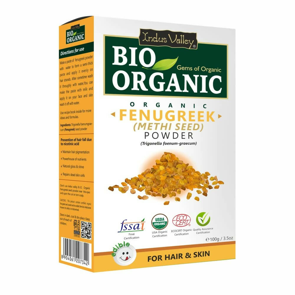 Indus Valley Bio Organic Fenugreek (Methi Seed) Powder - Distacart