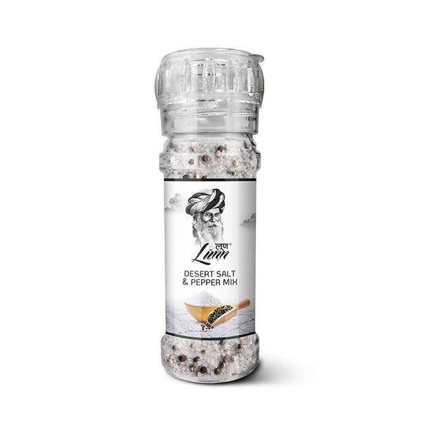 Lunn Desert Salt & Pepper Mix (Fine Grain) with Grinder - Distacart