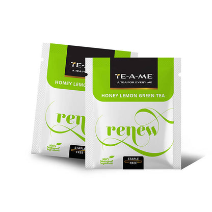 Teame Honey Lemon Green Tea Renew Tea Bags - Distacart