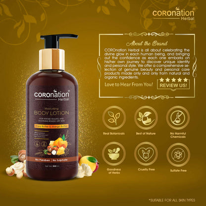 Coronation Herbal Shea Butter & Mango Butter Body Lotion - Distacart